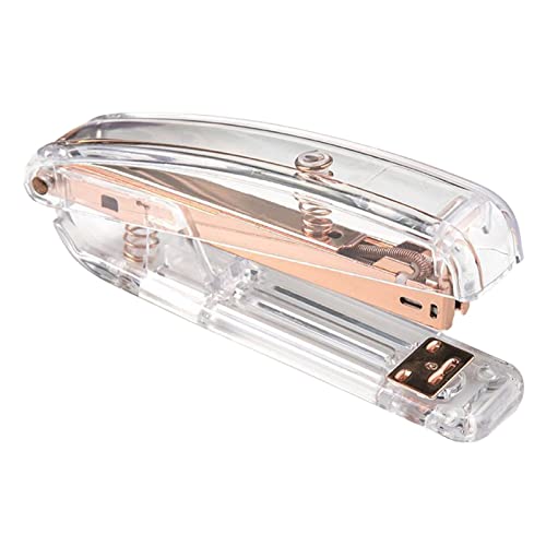 Arbeitssparen -Handheld Heft für Schreibtisch, Bequemer Büro -Hefter für Effizientes Grundnahrungsmittel, Langlebiges Acryl und Metallmaterial (Roségold) von Marhynchus
