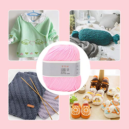 Babymilchbaumwäsche, Baby -Milch -Baumwollfaden Strickgarnhandbuch, Garn, Garn (#9) von Marhynchus