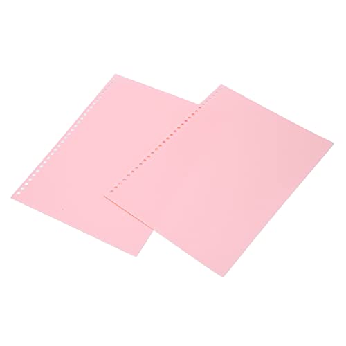 Blattschutz, 20 Stück, A4, 30 Löcher, Blattschutz, PP-Kunststoff, Bindereinband, Bindung, Präsentationshüllen, Schutz, Papierhüllen, Farbe, Blattschutz (Rosa) von Marhynchus