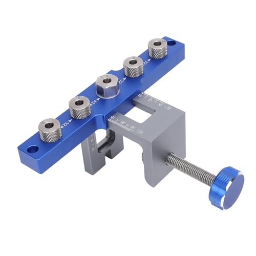 Bohrlokator Puncher, Pocket Hole Jig Kit Holzbearbeitungsloch -Lokator Dowel Jig Kit Aluminiumlegierung 3 in 1 Dübel Jig Drill -Kit, Jig Zubehör Bohrlokator Puncher, Pocket Hole Jig Kit Holzbearbeitungsloch -Lokator Dowel Jig Kit Aluminiumlegierung 3 in 1 Dübel Jig Drill -Kit, Jig Zubehör von Marhynchus