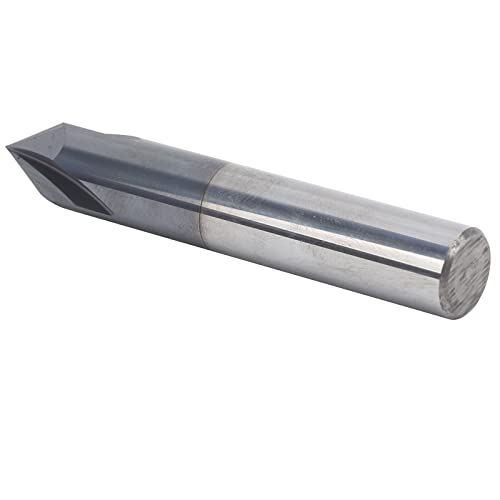 Chamfer -Endmühle, 3 Flöten 1/4 Zoll Schaft -Wolfram -Stahlrouter für CNC -Schnitzen und -Kamm, D12 X 60 ° X 75L, Anwendbar für Hartholz, Sperrholz, Weiches Holz, Eiche und Metalle (D12*60°*75L) von Marhynchus