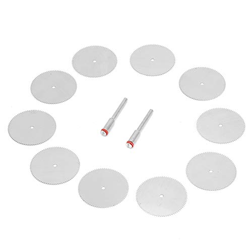 Edelstahlsäge Schaufel/Flügel Schneidrad für Elektrische - Ideal für Holz, Kunststoffe und Kunsthandwerk (32mm10pc+2 Pole) von Marhynchus