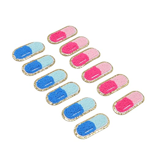 Gestickte Nähpflaster Cartoon Niedliche Bügelflecken für DIY -Kleidung 12 PCs für Bekleidungssäcke Schuhe Hemden Socken Socken von Marhynchus