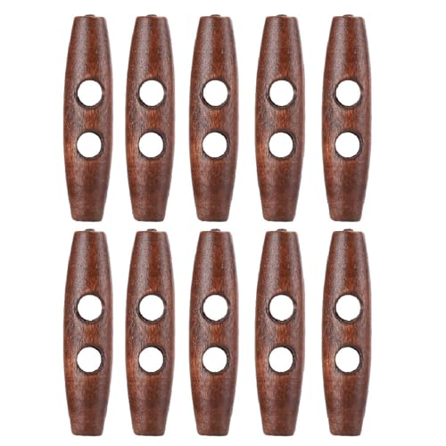 Hölzerne Dunkle Kaffee Nähknöpfe für DIY-Manteldekoration, 50pcs Olivförmige Holzknöpfe für Pullover, Rucksäcke, Hüte Hölzerne Dunkle Kaffee Nähknöpfe für DIY-Manteldekoration, 50pcs Olivförmige Holzknöpfe für Pullover, Rucksäcke, Hüte von Marhynchus