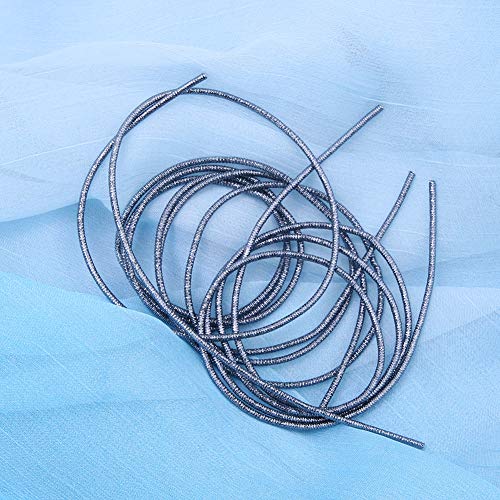 Kupferdrahtnähungskette 1,5 Mm Durchmesser. Handbuch DIY -Schnur in Sandgolden/Sandsilber für den Professionellen Gebrauch (graue schwarze Linie) von Marhynchus