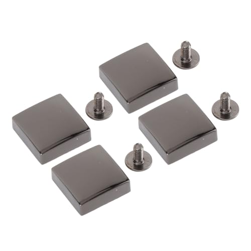 Ledercraft Quadrate Nieten Starke Verbindung Handtasche Nagelschnalle 30 Sets High Heels Dekor Zinklegierung Eisenschrauben (GOLD) (SILVER) (Silberschwarz) von Marhynchus