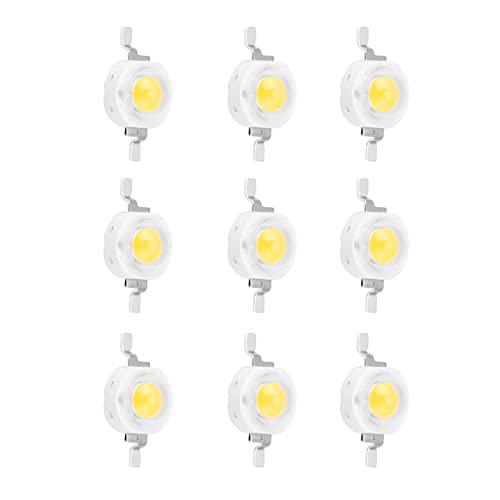 Marhynchus 100 Pcs 2,1W Hochleistungs -LED -Chips Perlen SMD DIY Lighting Feature, Lange Lebensdauer Aluminium Basis Licht Leuchten Diode Warmes Weißes Licht für die Heimdekoration (Warmweiß 3000K) von Marhynchus
