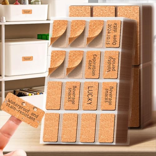 Marhynchus 15pcs Kork Holzetikett Aufkleber Rechteck Name Selbstklebend Wasserdicht Wiederverwendbar für Glasflaschen Lebensmittelbehälter Marhynchus 15pcs Kork Holzetikett Aufkleber Rechteck Name Selbstklebend Wasserdicht Wiederverwendbar für Glasflaschen Lebensmittelbehälter von Marhynchus