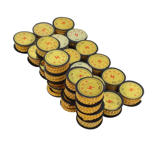 Marhynchus 26pcs PVC -Röhrchenkabelmarkierungs -Drahtnummerierungsröhrchen mit Konkaver Slip -Design für Elektronische Elektrische Verkabelung (6m²) von Marhynchus
