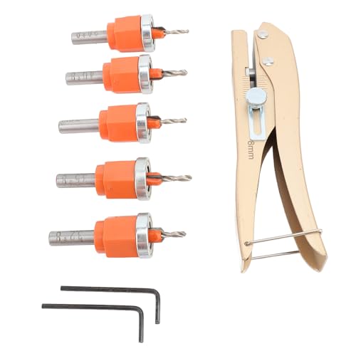 Marhynchus 6pcs Countersink Bohrbohrbit Set Set -Bohrbit mit Verstellbarer Begrenzung für Holzbearbeitung Kunststoffweiche Metallfaserplatte von Marhynchus