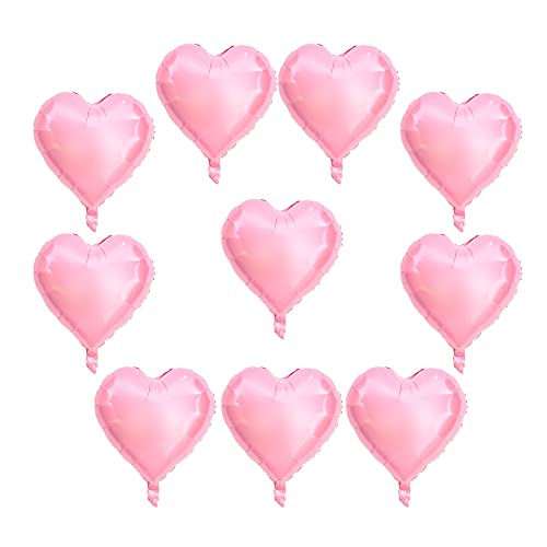 Marhynchus Aluminiumfolienballon, 10pcs 18 Zoll Herz Aufblasbare Ballon Aluminium Folienballons Party Hochzeits Geburtstagdekoration, Kinderballoons (#2) von Marhynchus