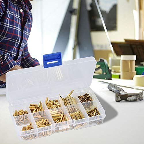 Marhynchus Brass Standoff M2 320 PCs Kit, Männliche Weibliche Schraubenmutter -Abstandshalterset, Enge Passform, Hohe Härte, Qualitätsmaterialien, Sortengrößen und Zubehör, Bequeme Aufbewahrungsbox, Marhynchus Brass Standoff M2 320 PCs Kit, Männliche Weibliche Schraubenmutter -Abstandshalterset, Enge Passform, Hohe Härte, Qualitätsmaterialien, Sortengrößen und Zubehör, Bequeme Aufbewahrungsbox, von Marhynchus