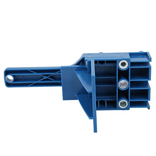 Marhynchus Einstellbare Lochführung, Tragbares Holzbearbeitungswerkzeug mit Bohrgenauigkeit für 6 Mm 8 Mm 10 Bit, Bequem und für Verschiedene Projekte Geeignet (BLUE) von Marhynchus