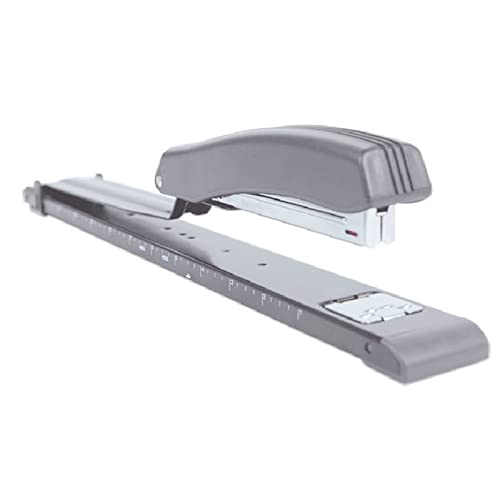 Marhynchus Hefter Long Arm Metal Desktop Hefter 25 Blech Kapazität Ergonomischer Hefter mit Vernier für die Nutzung der Büroschule von Marhynchus