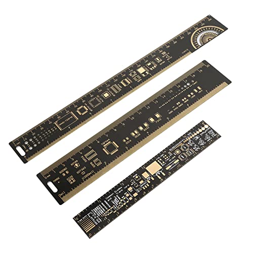 Marhynchus Highend Multifunktional Bedrucktes Leiterplatten -Lineal -Kit 6,3/7,87/10,23 Zoll Ideal für Elektronische Ingenieure von Marhynchus