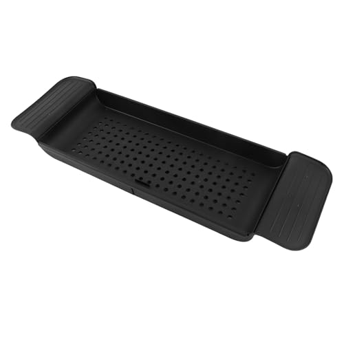 Marhynchus Kleine und Kompakte Badzähne Erweiterte Badbad Badbad Bad Caddy Tisch - Kunststoffmaterial (Black) von Marhynchus