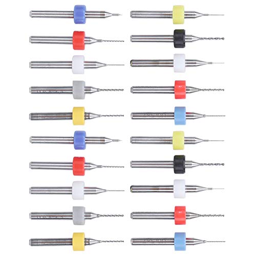 Marhynchus Leiterplatte Mini Fixed Bohrbit Set -Legierung, Große Spiralnut, Hochwertige Materialien für Mini -Bohrer (20 Prozent) von Marhynchus