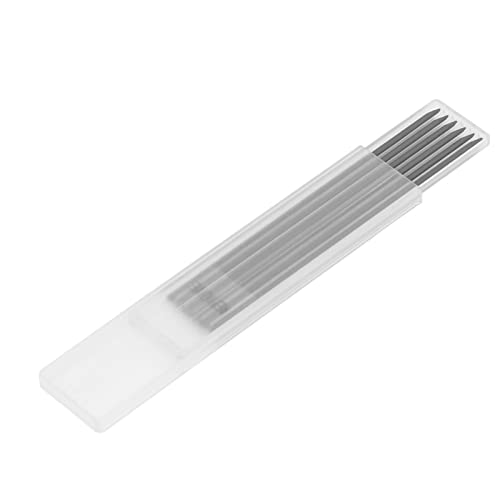 Marhynchus Marker Pencil Nachfüllung, 6pcs Carpenter Bleistift Nachfüllung mit Intelligentem Design für Holzbearbeitung, Dauerhafte Wasserdicht (BLACK) von Marhynchus