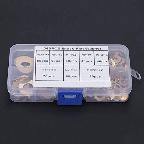 Marhynchus Messing Flat Wascher -Kit, Ideal für Reparaturen für Sanitärreparaturen, von Marhynchus