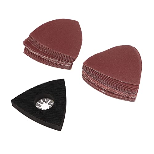 Marhynchus Multitool -Schleifpapier 80mm Dreiecksschleifpad 60 80 120 180 240 Grit Schleifblatt Kit Langlebig und Praktisch für Schleifwerkzeuge, die mit Dem Feindselchen von - für von Marhynchus