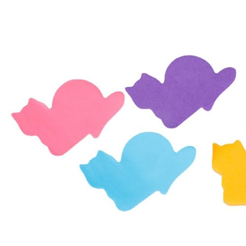 Marhynchus Nette Sticky Notes Haftkatze -geformte Memo -Pads N -mal Wiederverwendbare Haftnotizen für Büro Lebensmittel Lieferung Home mit Cartoon Katze Design von Marhynchus