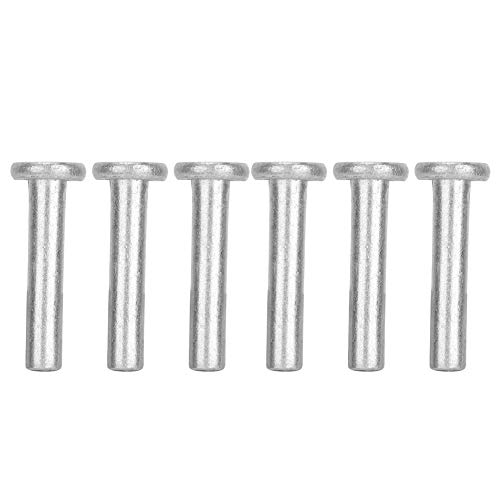 Marhynchus Premium 100pcs GB867 M4 Flat Head Solid Aluminium Nieten Set Perfekter Befestigungseffekt für Automobilreparaturen (M4*25) von Marhynchus