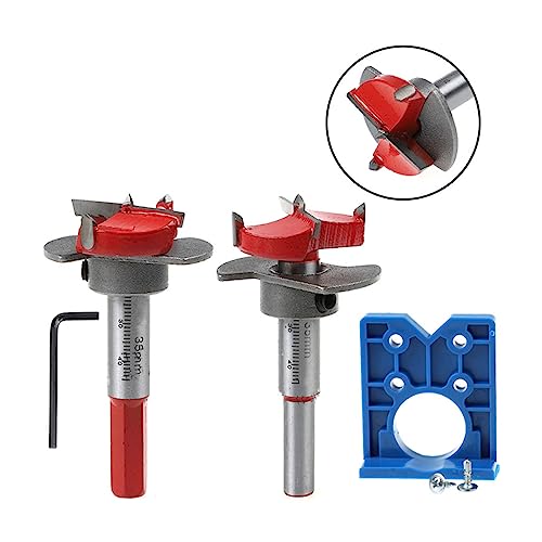 Marhynchus Professionell 35 Mm YG8 Zemented Carbid Head Scharnier Bohrbohrer Set für die Installation der Möbeltür, Ideal für Holzarbeiter und Handymen von Marhynchus