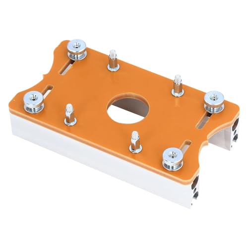 Marhynchus Routertisch -Einsatzplatte Kit Aluminiumlegierung Holzbearbeitung Slotting -Positionierung Flipplatte Einstellbare Basis für Trimmmaschinen Professionelle Hol von Marhynchus