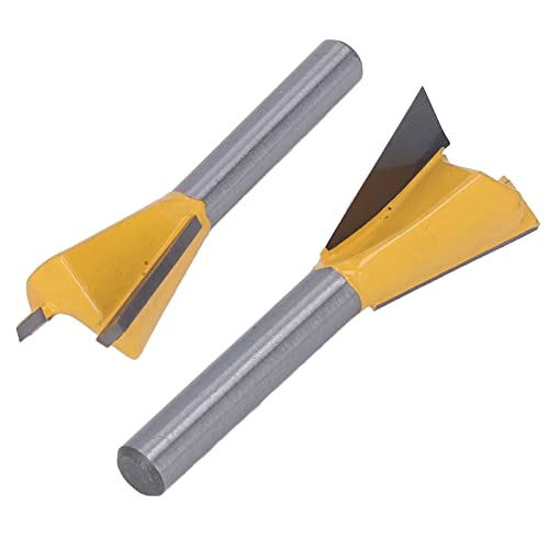 Marhynchus Schwalbenschwanz-Router Bit Hailledail Holzbearbeitung Bit Blidedail Grooving Bit 1/4-Zoll-Schaft-Wolfram-Stahllegierung für Holzbearbeitung (1/4*3/4) von Marhynchus