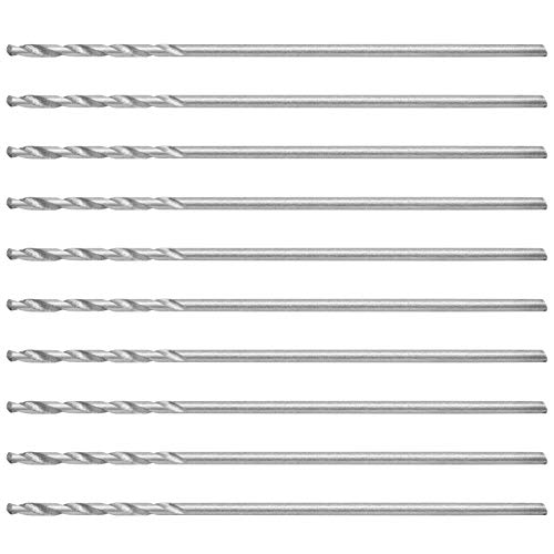 Marhynchus Small Drill Bit Set Ausgezeichneter Bohrleistung Metal Metal Gerade Schaftbohrmaschine für Perlenperlen 10pcs Stanzen von Marhynchus