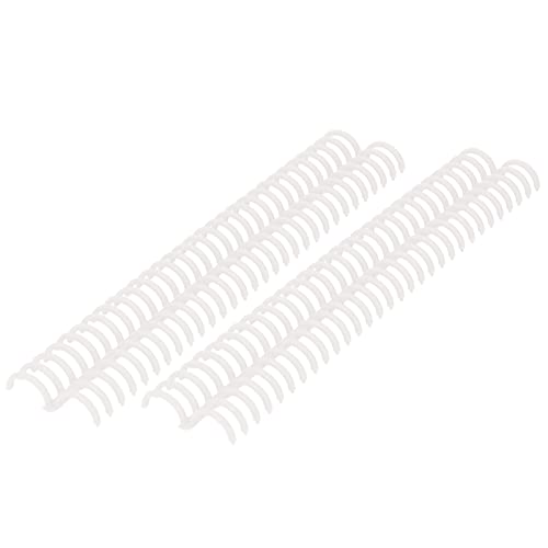 Marhynchus Tragenresistente Bindungskamm Set 30 Löcher 22 Mm Innendurchmesser für Glatte Seite Drehen (Transparent) von Marhynchus