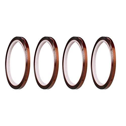 Marhynchus Wärmefestes Klebeband Polyimid Film Thermoklebeband 0,5 Cmx33 M für Wärmeübertragung, Maskierung, Elektronische Reparatur von Marhynchus
