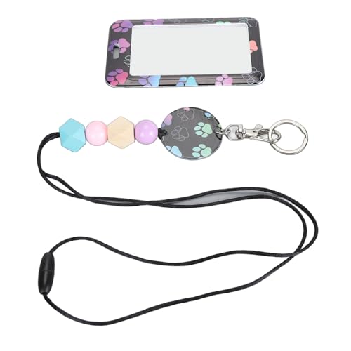 Perlen -ID -Lanyard -Halter Transparent Einstellbare Länge Abgerundete Eckdesign für Unternehmen und Schulen (1) (3) (8) von Marhynchus