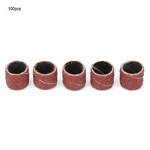 Sandpapierrad -Schleifbit, 100pcs 12mm Sandpapierringe Rad Schleifpapier Ring für Metallreinigung Derusting Debring, mit 2pcs -Stangen, Schleiferärmel, Geeignet für Sandpapierrad -Schleifbit, 100pcs 12mm Sandpapierringe Rad Schleifpapier Ring für Metallreinigung Derusting Debring, mit 2pcs -Stangen, Schleiferärmel, Geeignet für von Marhynchus