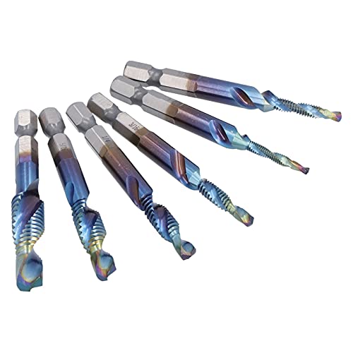 Spiralhahn-Bohrer, 6 Stück Hochgeschwindigkeits-Stahl-Sechs Kant Bohrer Zum Bohren von Klopfen Spiralhahn-Bohrer, 6 Stück Hochgeschwindigkeits-Stahl-Sechs Kant Bohrer Zum Bohren von Klopfen von Marhynchus