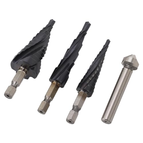 Stiefmaschinenbohrbit Set Effiziente 4 Flöte Schritt Bit für Metallholz -Kunststoff, 1 Stück Bohrer für -Enthusiasten Stiefmaschinenbohrbit Set Effiziente 4 Flöte Schritt Bit für Metallholz -Kunststoff, 1 Stück Bohrer für -Enthusiasten von Marhynchus