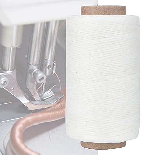 Top -Qualität 250 M 150D Lederhandwerk Flachnähungsgewinde Handnähte Wachgewachselung (WHITE) von Marhynchus