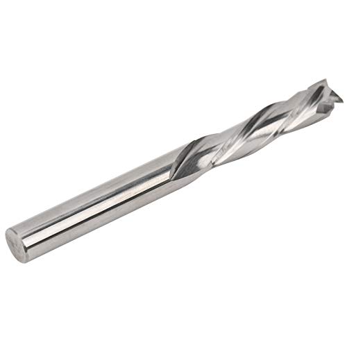 Wolframstahl -Fräser 3 Flöte Aluminium -Schneidwerkzeug 6x6x25x60 Mm, Runder Griff für CNC, Ideal für Alle Frästeanwendungen von Marhynchus
