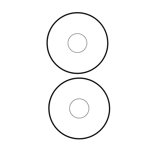 10 Blatt Drucker Universal CD-Etiketten, opaque Ø 117 mm Selbstklebend DIN A4 (20 St. Etiketten) Laser Copy Inkjet von Mari-Medienverpackungen