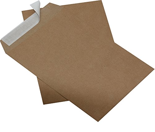 10 St. Versandtaschen Briefumschläge B5 braun haftklebend ohne Fenster 176 x 250 mm HK von Mari-Medienverpackungen