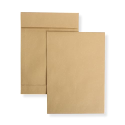 10 Stück Faltentaschen 250x353x40 mm B4 braun haftklebend ohne Fenster Versandtaschen Umschläge Briefumschläge von Mari-Medienverpackungen