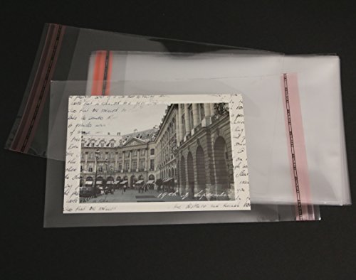 100 St. DIN A6 B6 C6 Schutzhüllen glasklar für 3D Karten Fotos Postkarten Ansichtskarten Sammelkarten von Mari-Medienverpackungen