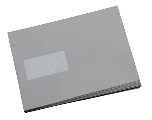 100 St. Versandtaschen B5, weiß, mit Fenster, selbstklebend, Briefumschlag, Kuvert, Briefhülle, Großbrief, Versandbeutel von Mari-Medienverpackungen