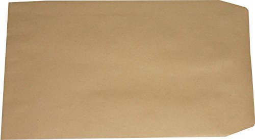 100 Stück Versandtaschen Briefumschläge B4 braun selbstklebend ohne Fenster 353x250 mm SK von Mari-Medienverpackungen