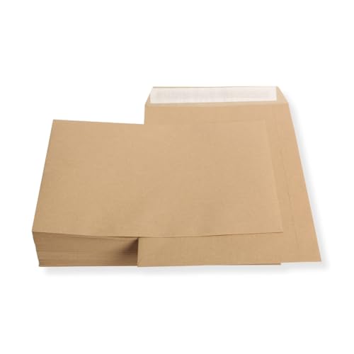 100 Stück Versandtaschen Briefumschläge B4 braun selbstklebend ohne Fenster 353x250 mm SK 100 Stück Versandtaschen Briefumschläge B4 braun selbstklebend ohne Fenster 353x250 mm SK von Mari-Medienverpackungen