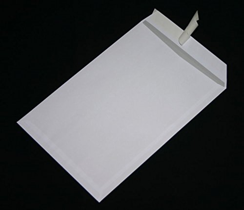 100 Stück Versandtaschen Briefumschläge C4 A4 weiß haftklebend ohne Fenster 229x324 mm HK von Mari-Medienverpackungen
