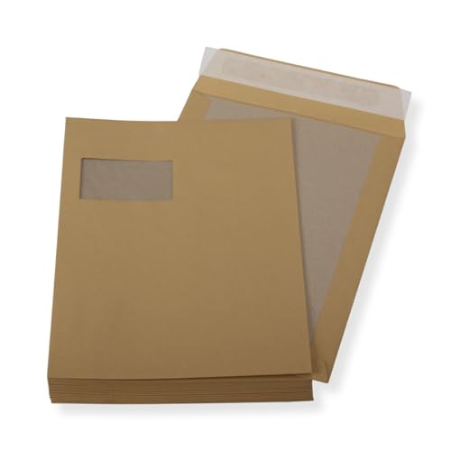 20 St. C4 Papprückwand Versandtaschen mit Fenster braun 120 gr. Kuvert Haftklebend Briefumschläge HK Briefhüllen 20 St. C4 Papprückwand Versandtaschen mit Fenster braun 120 gr. Kuvert Haftklebend Briefumschläge HK Briefhüllen von Mari-Medienverpackungen
