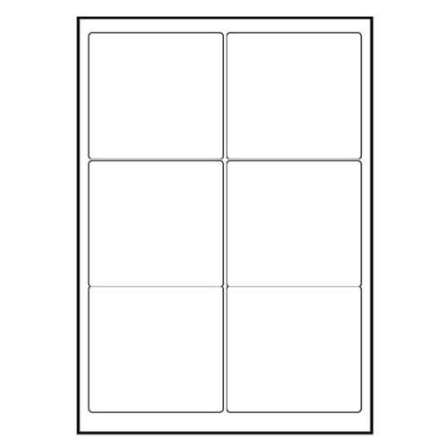 25 Blatt Drucker Universal Etiketten 99,1 x 93,1 mm Namensschild Selbstklebend DIN A4 (150 St. Etiketten) Adressetiketten Laser Copy Inkjet Hinweisschilder von Mari-Medienverpackungen