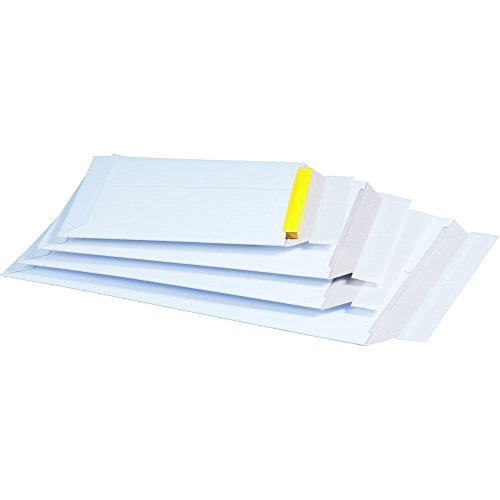 5 St. Versandtaschen DIN A3 weiß Vollpappe Karton, Buchverpackung Umschlag Haftklebung Maxibrief Briefbox günstiger Sparversand Großbrief von Mari-Medienverpackungen