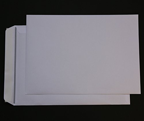 50 St. Versandtaschen, B4, weiß, ohne Fenster, selbstklebend, Briefumschlag, Kuvert, Briefhülle, Großbrief, Versandbeutel von Mari-Medienverpackungen